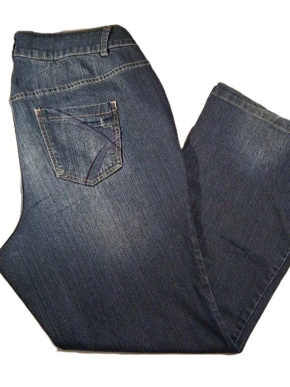 LANE BRYANT LIGHTLY FLARED JEANS  women's Plus sz 20  Dark Wash Denim  Stretch